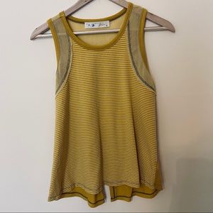 Her Entire Name Says Grace Striped Yellow Tank